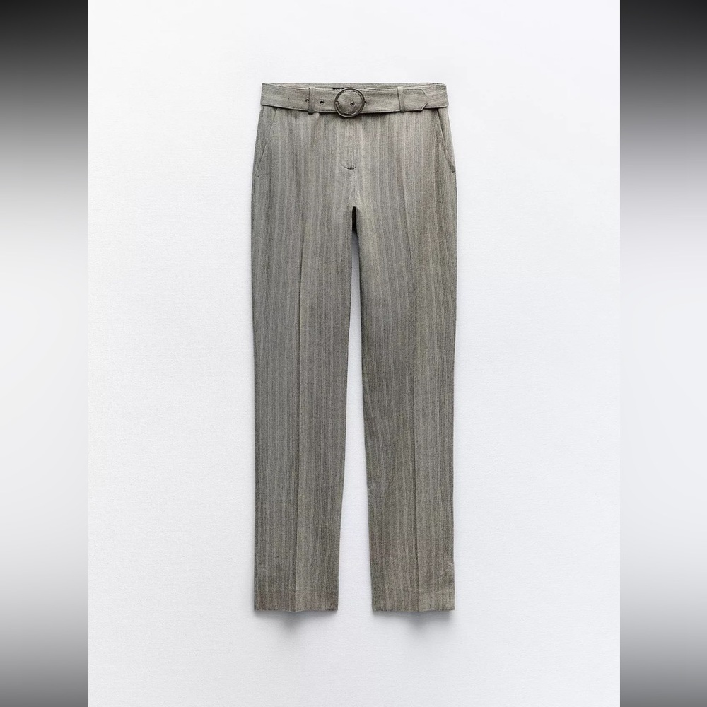 Zara Herringbone Patterned Trousers